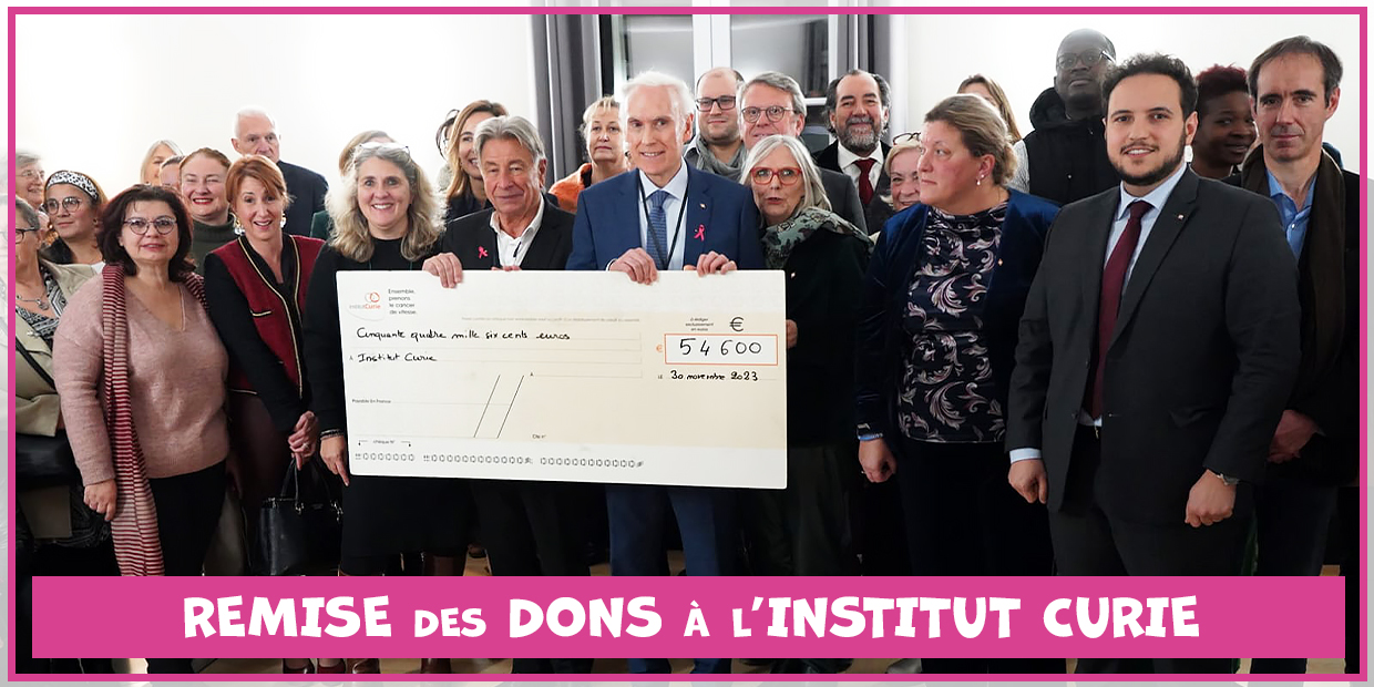 Remise des dons à l'Institut Curie - 9700€ grâce aux Foulées Châtillonnaises